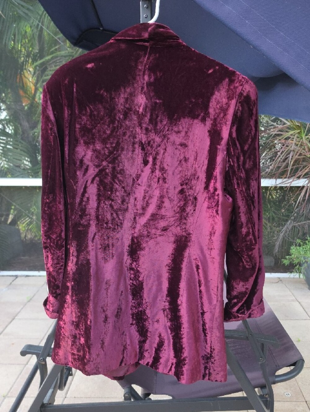 LIZ CLAIBORNE COLLECTION Velvet Blazer in Plum - Picture 7 of 7